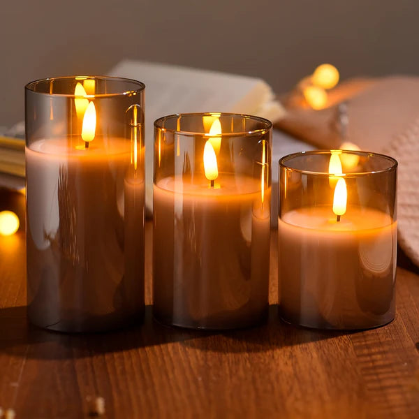 GlowLuxe - 6-Piece Remote-Controlled LED Candle Set