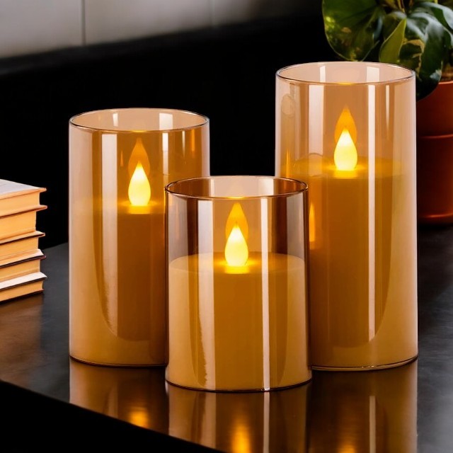 GlowLuxe - 6-Piece Remote-Controlled LED Candle Set